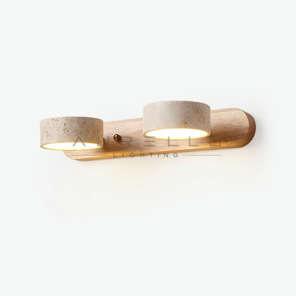 Travertine Duo Wall Light