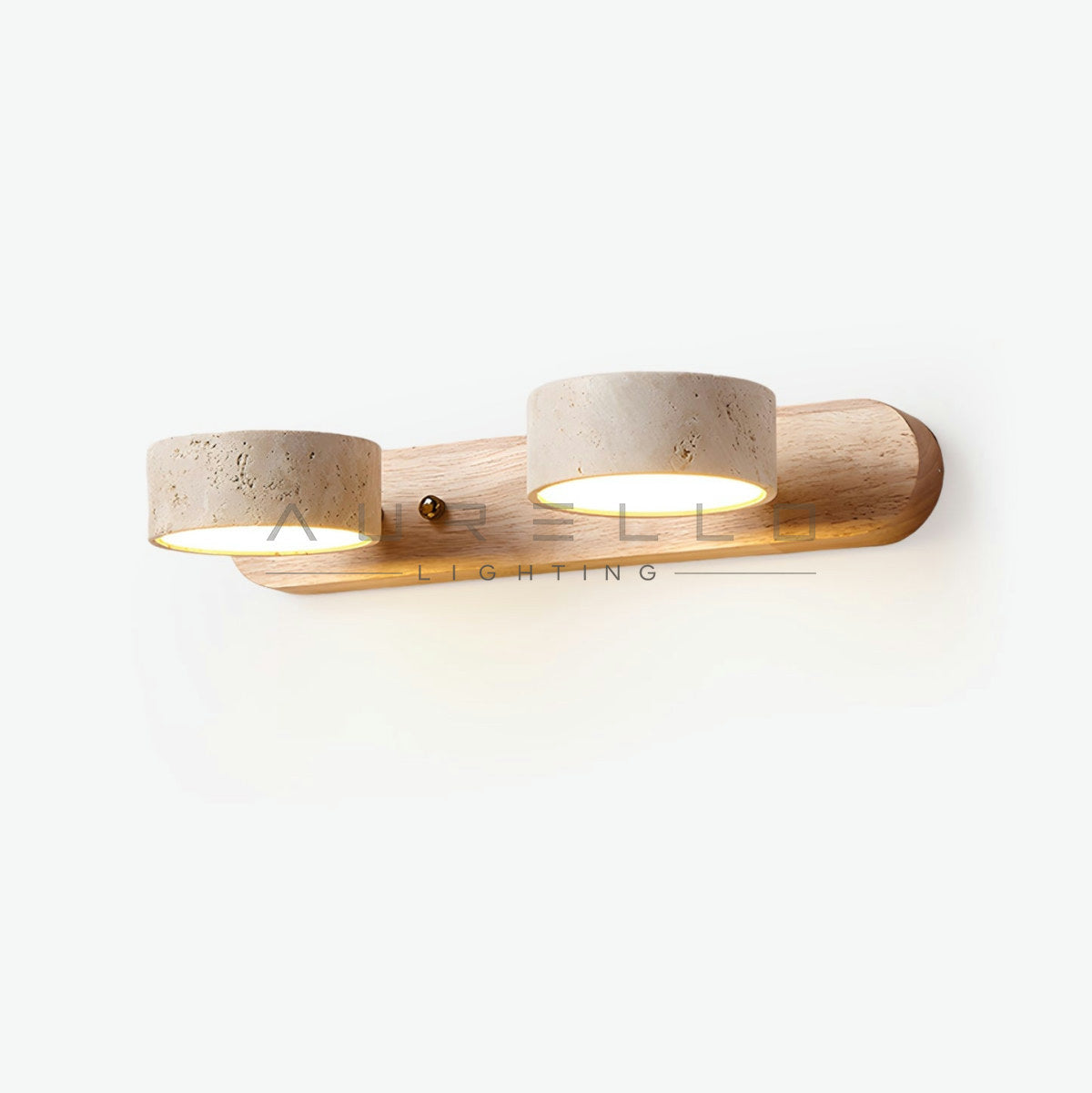 Travertine Duo Wall Light