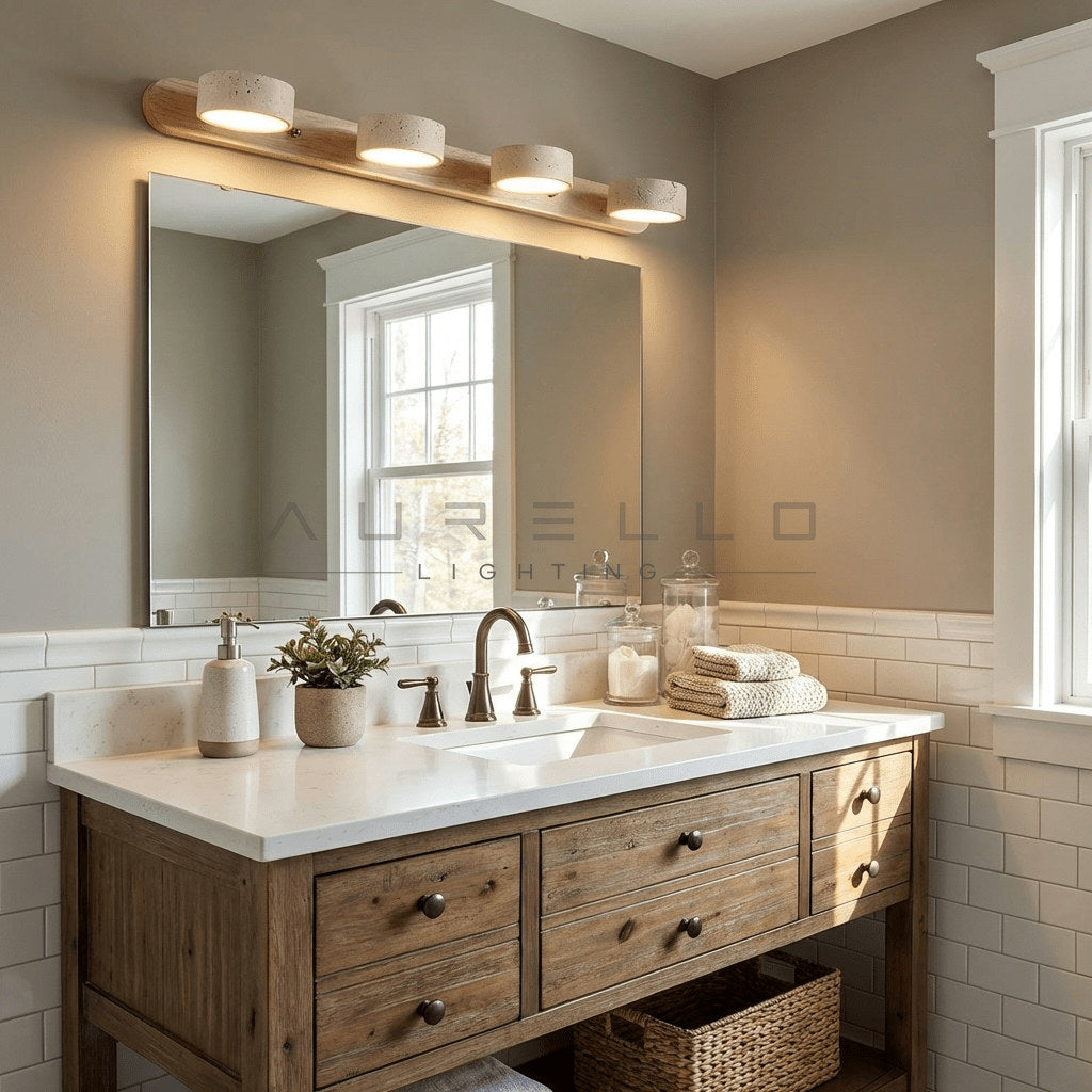Travertine Duo Wall Light