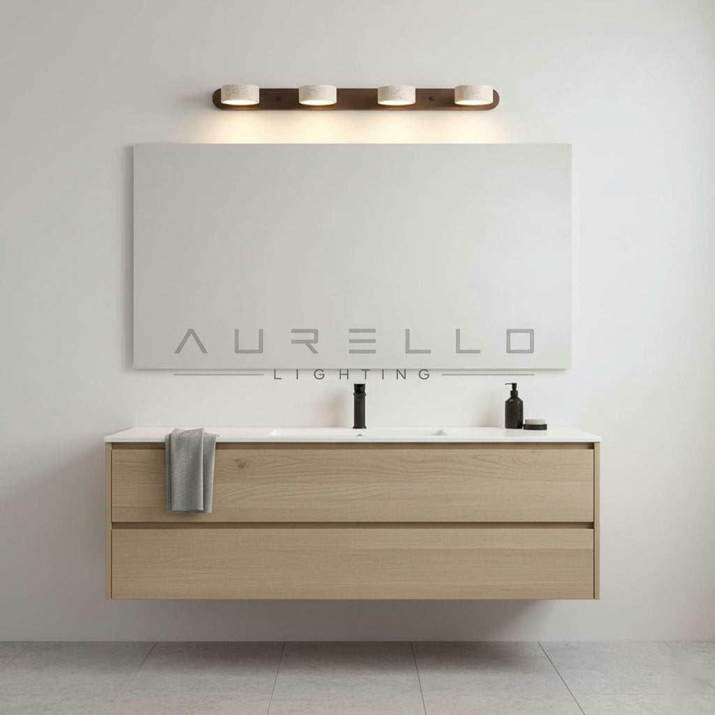 Travertine Duo Wall Light