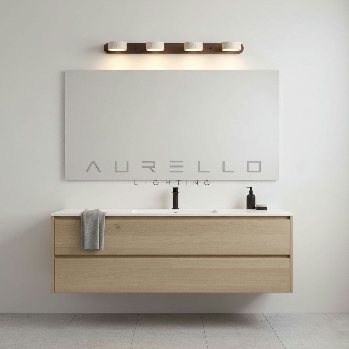 Travertine Duo Wall Light