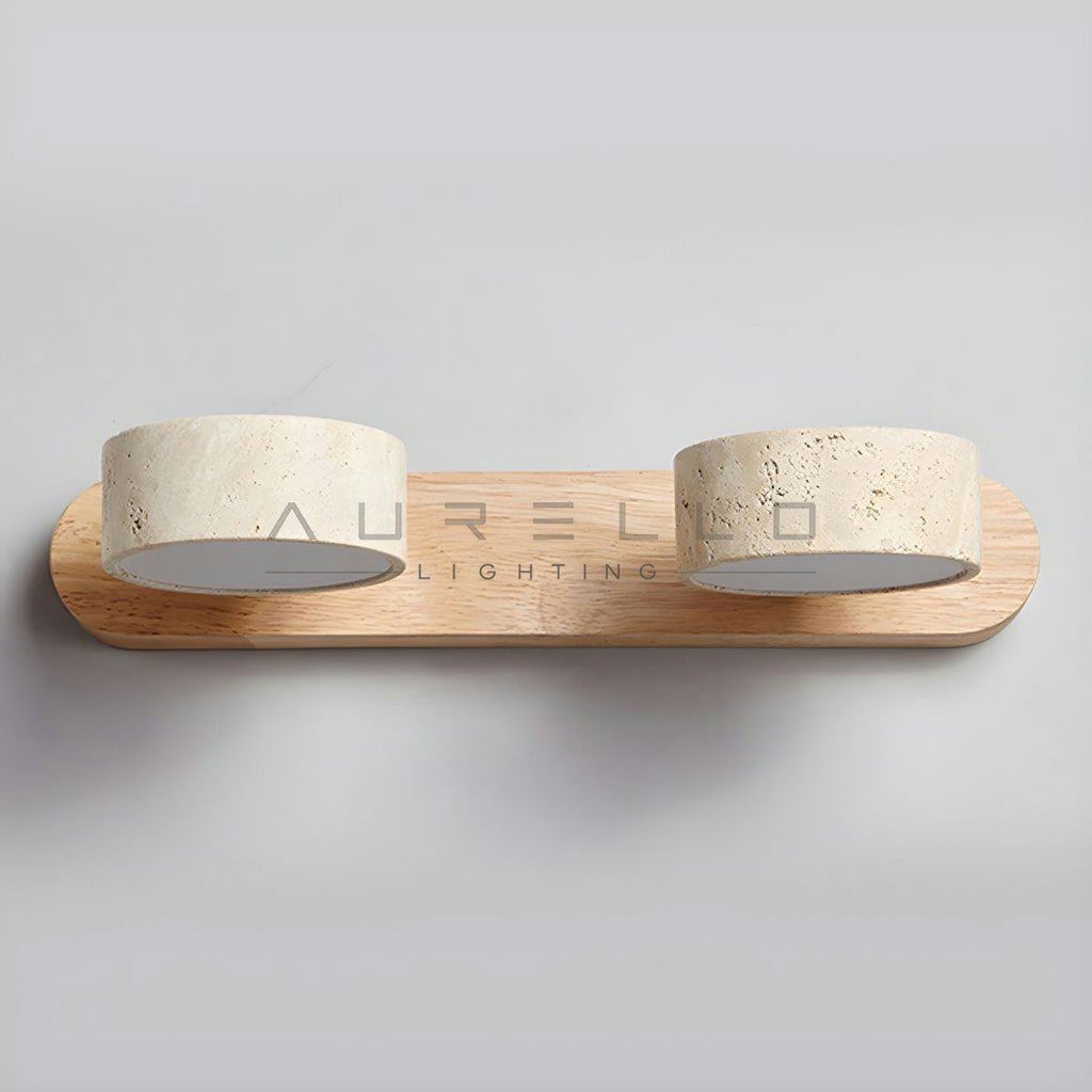 Travertine Duo Wall Light