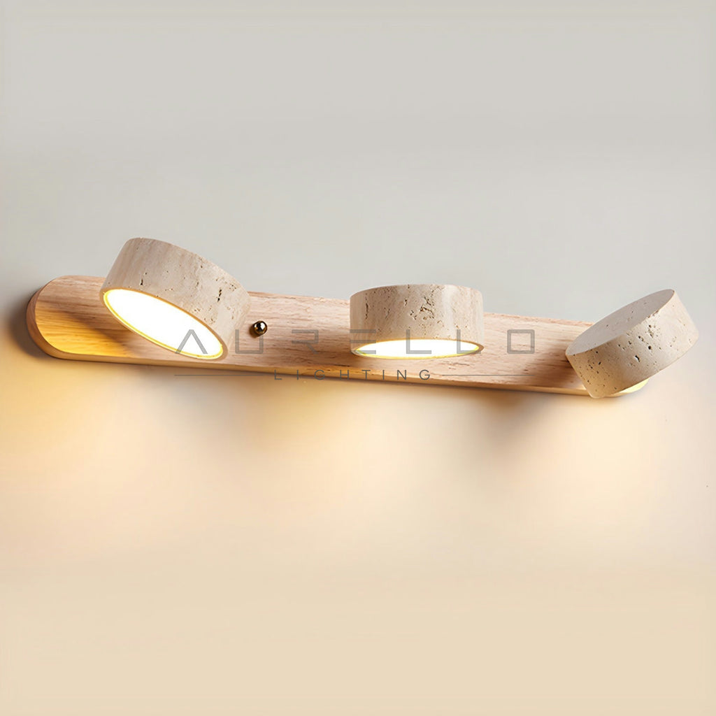 Travertine Duo Wall Light