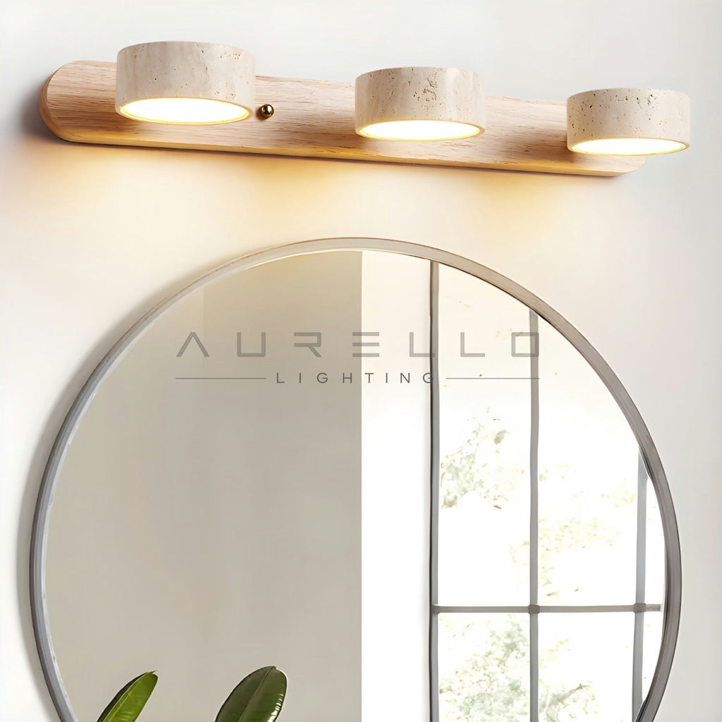 Travertine Duo Wall Light