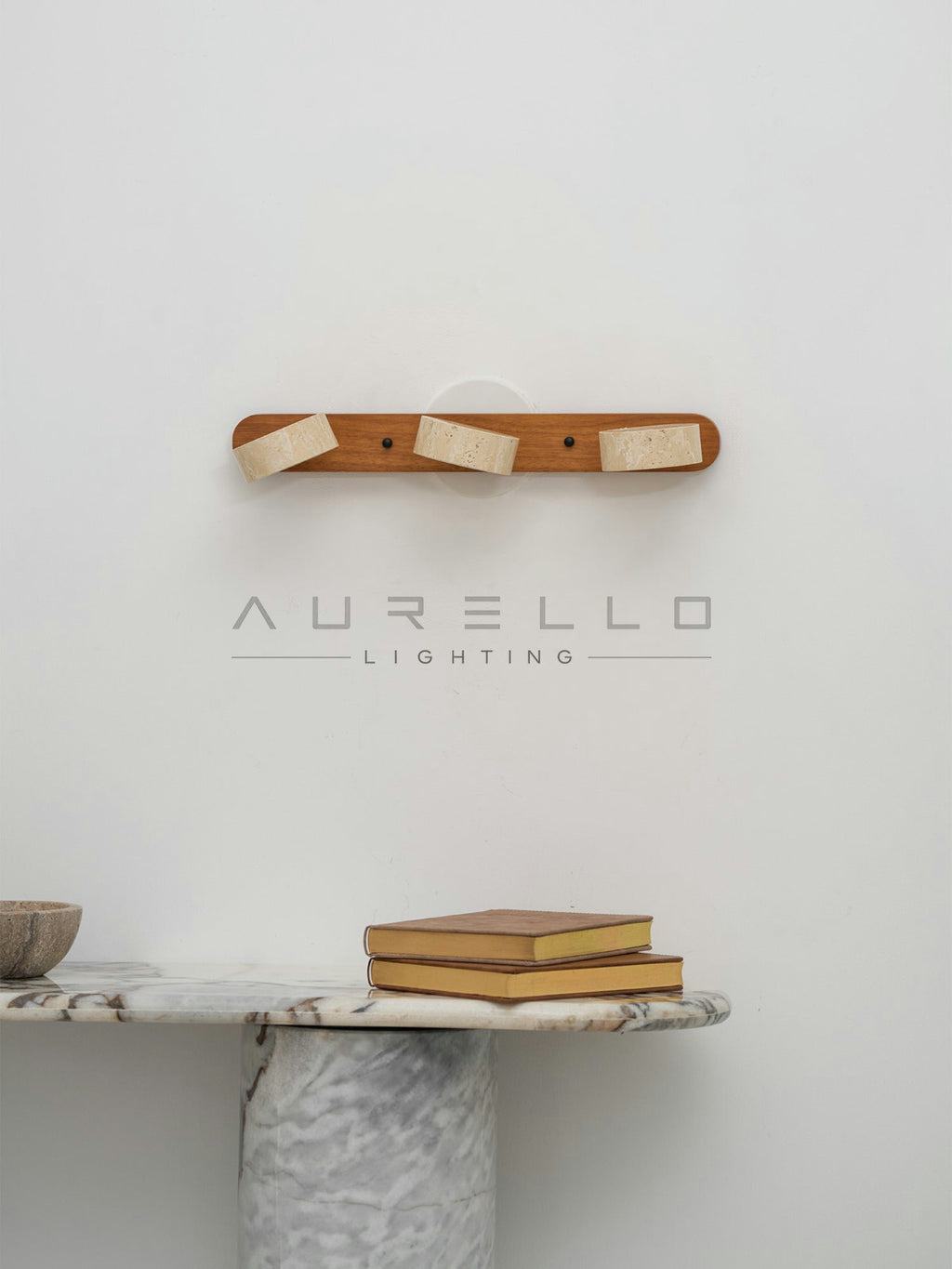 Travertine Duo Wall Light