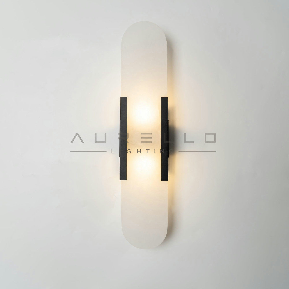 Oblong Alabaster Wall Sconce