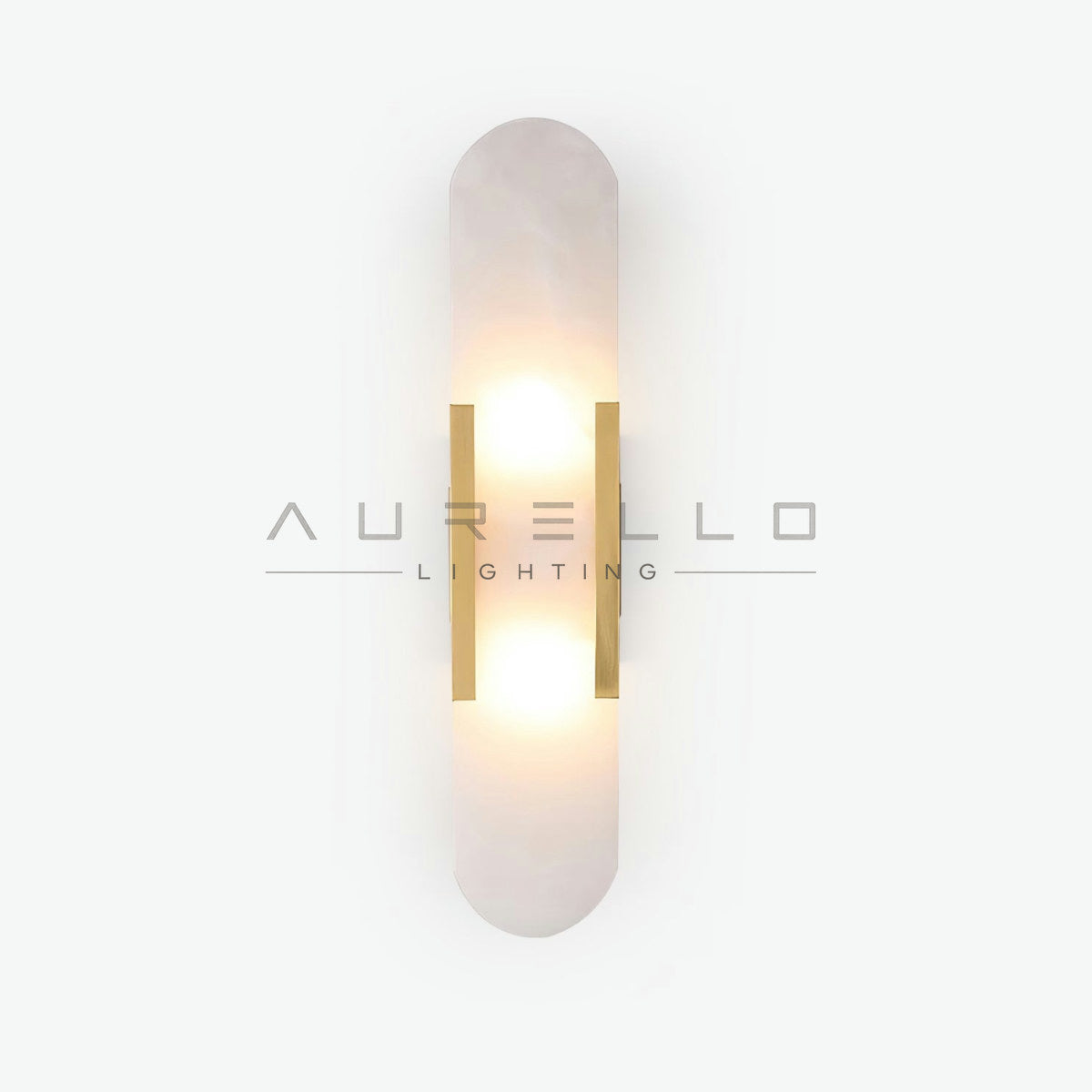 Oblong Alabaster Wall Sconce