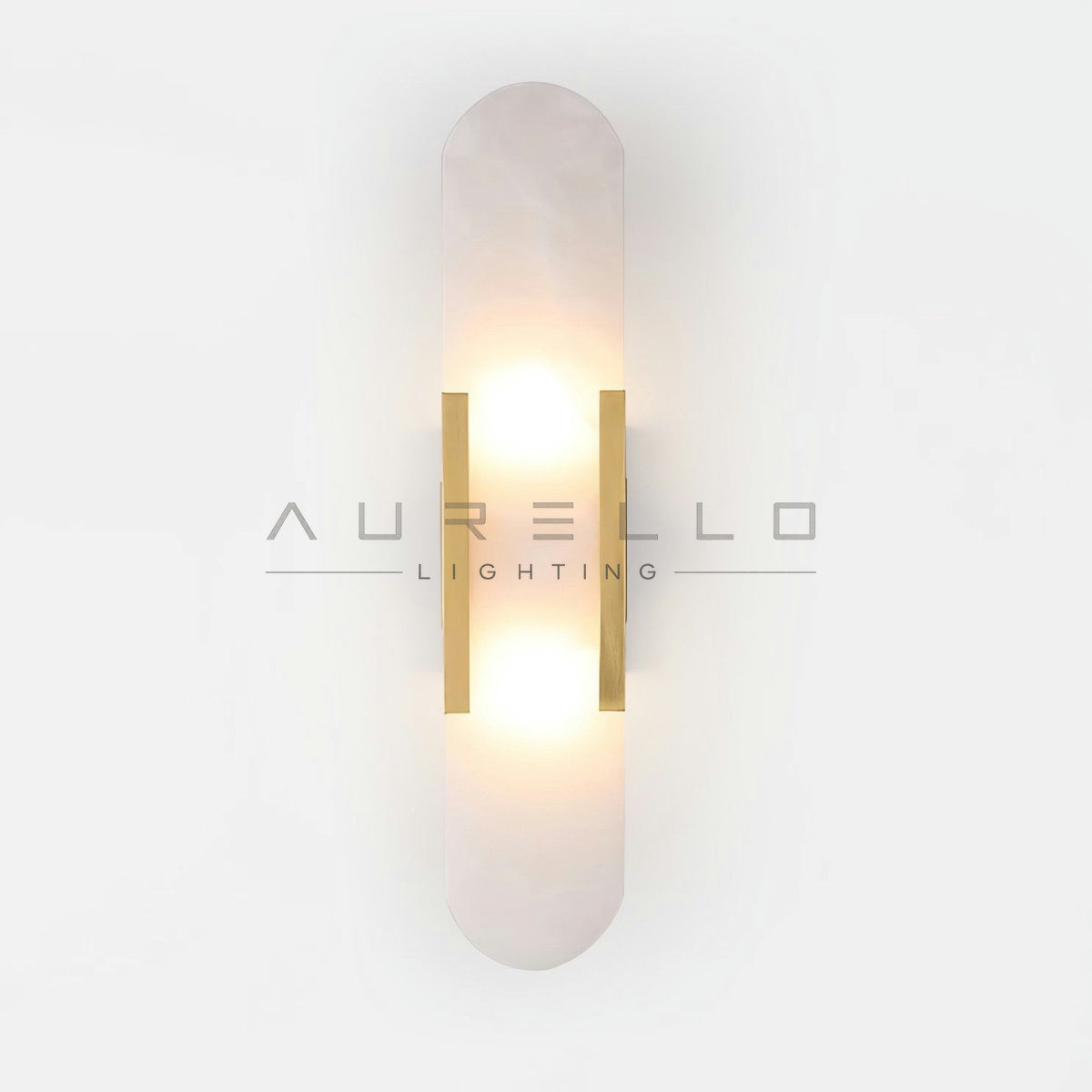 Oblong Alabaster Wall Sconce