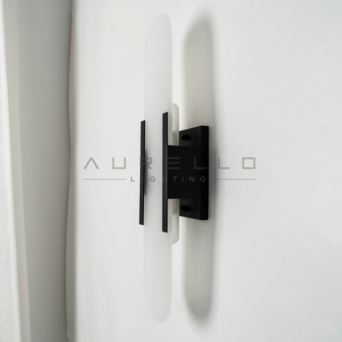 Oblong Alabaster Wall Sconce