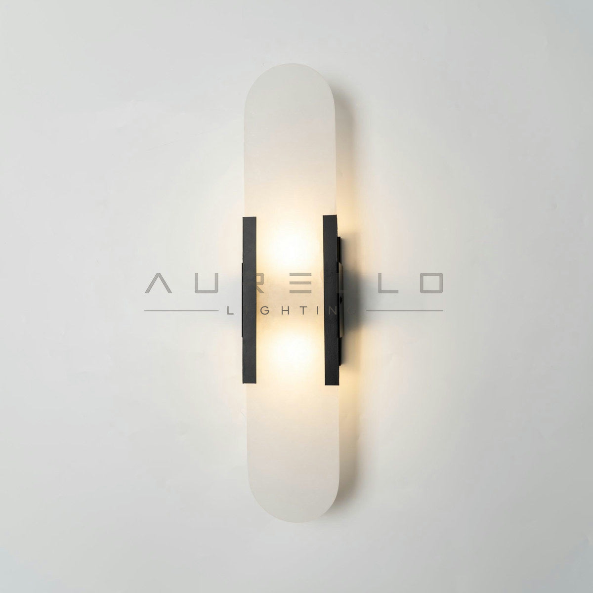 Oblong Alabaster Wall Sconce