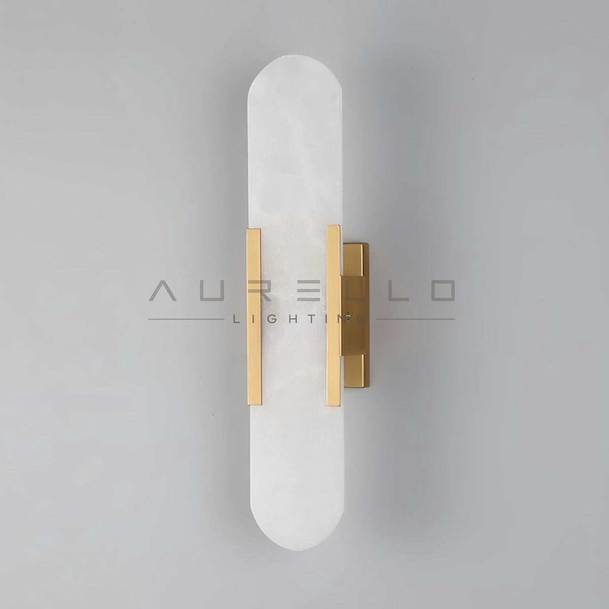 Oblong Alabaster Wall Sconce