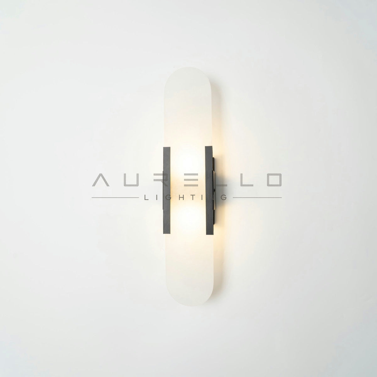 Oblong Alabaster Wall Sconce