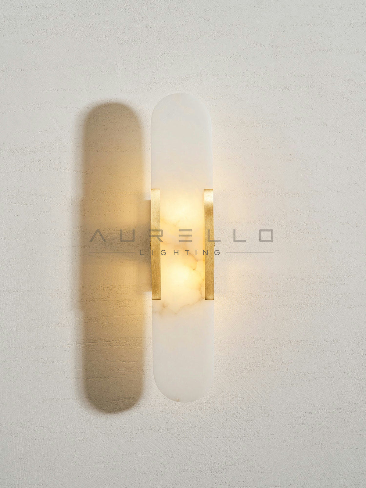 Oblong Alabaster Wall Sconce