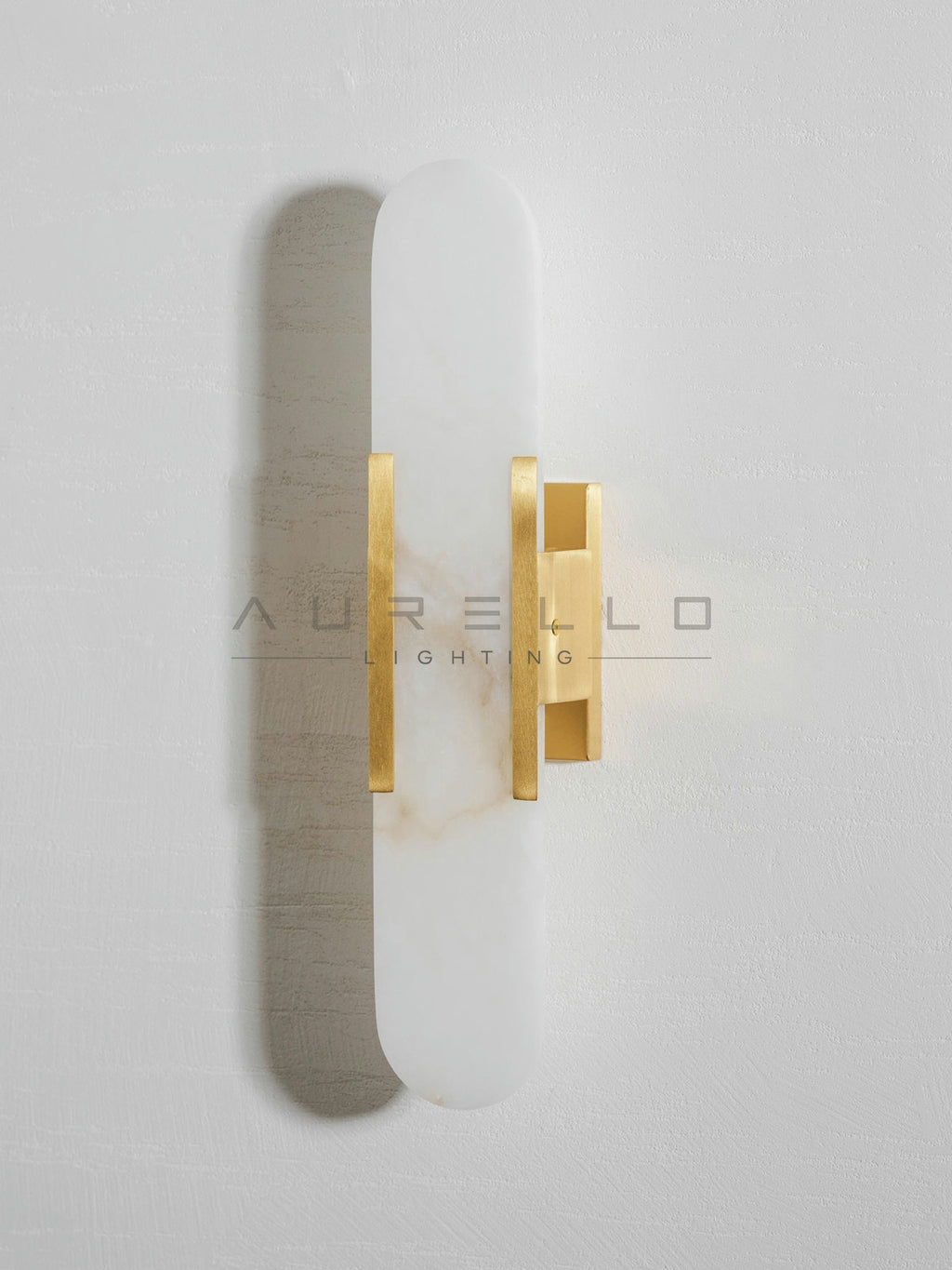 Oblong Alabaster Wall Sconce