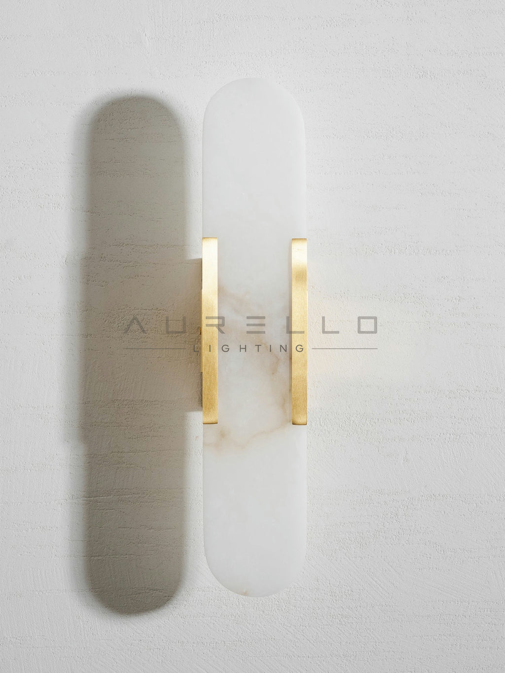 Oblong Alabaster Wall Sconce
