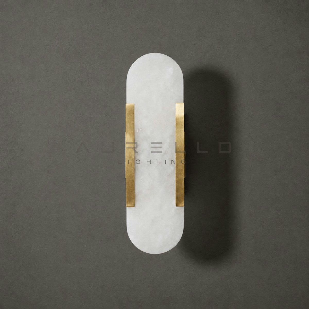 Oblong Alabaster Wall Sconce