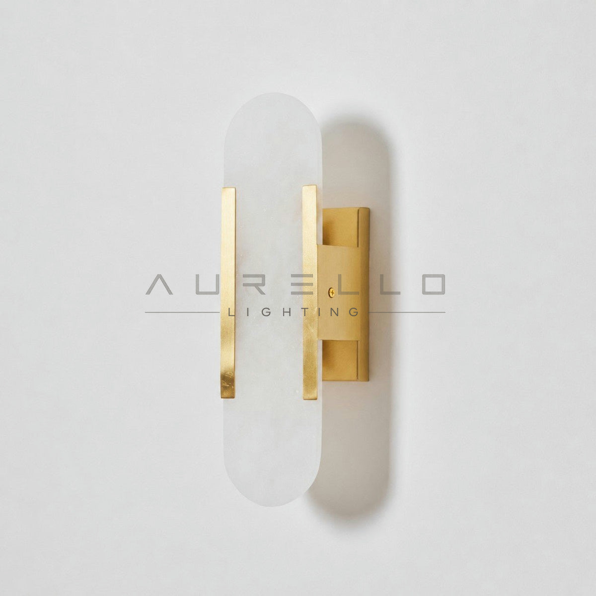 Oblong Alabaster Wall Sconce