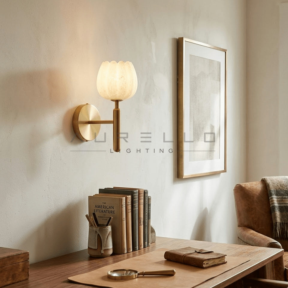 Mian Alabaster Wall Lamp