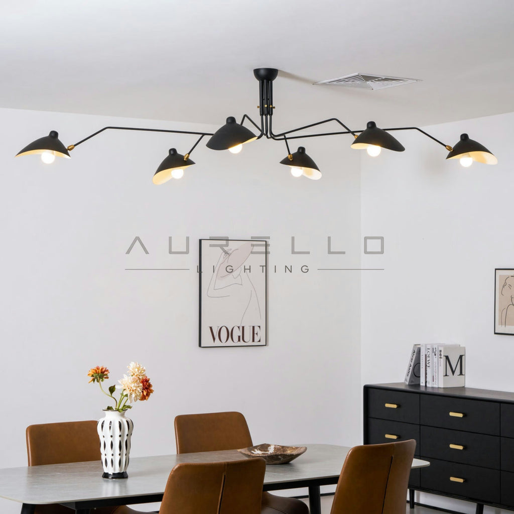 Multi-Arm Spider Ceiling Light A