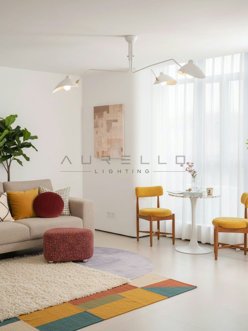 Multi-Arm Spider Ceiling Light A