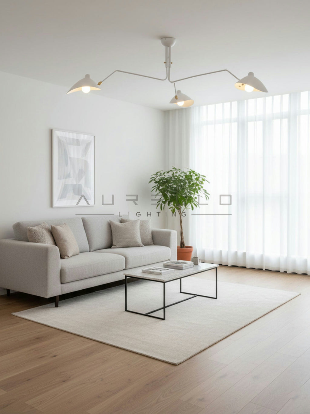 Multi-Arm Spider Ceiling Light A