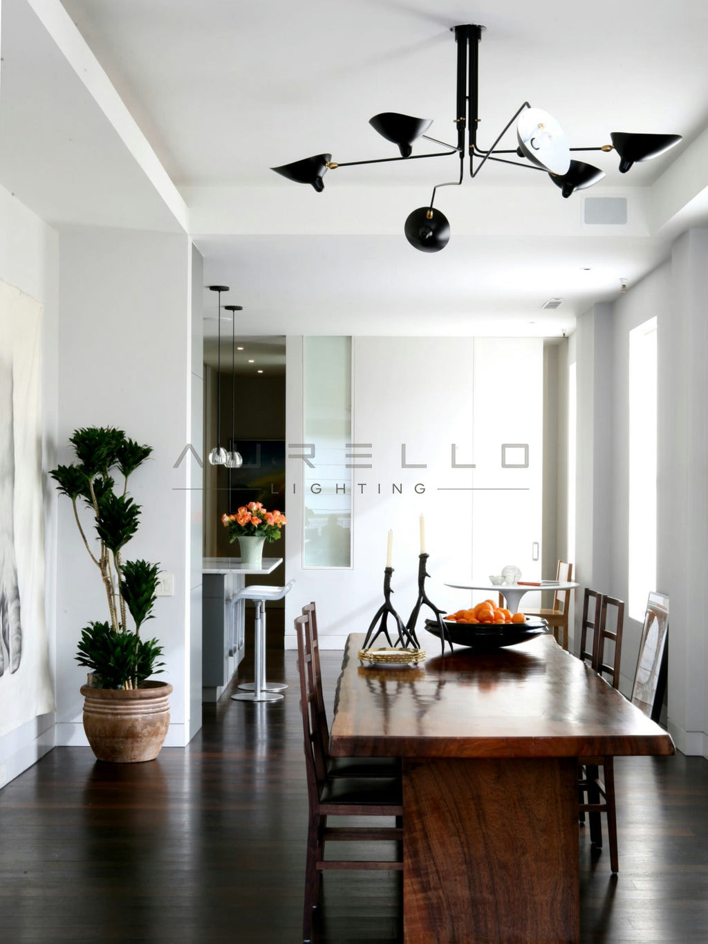 Multi-Arm Spider Ceiling Light A