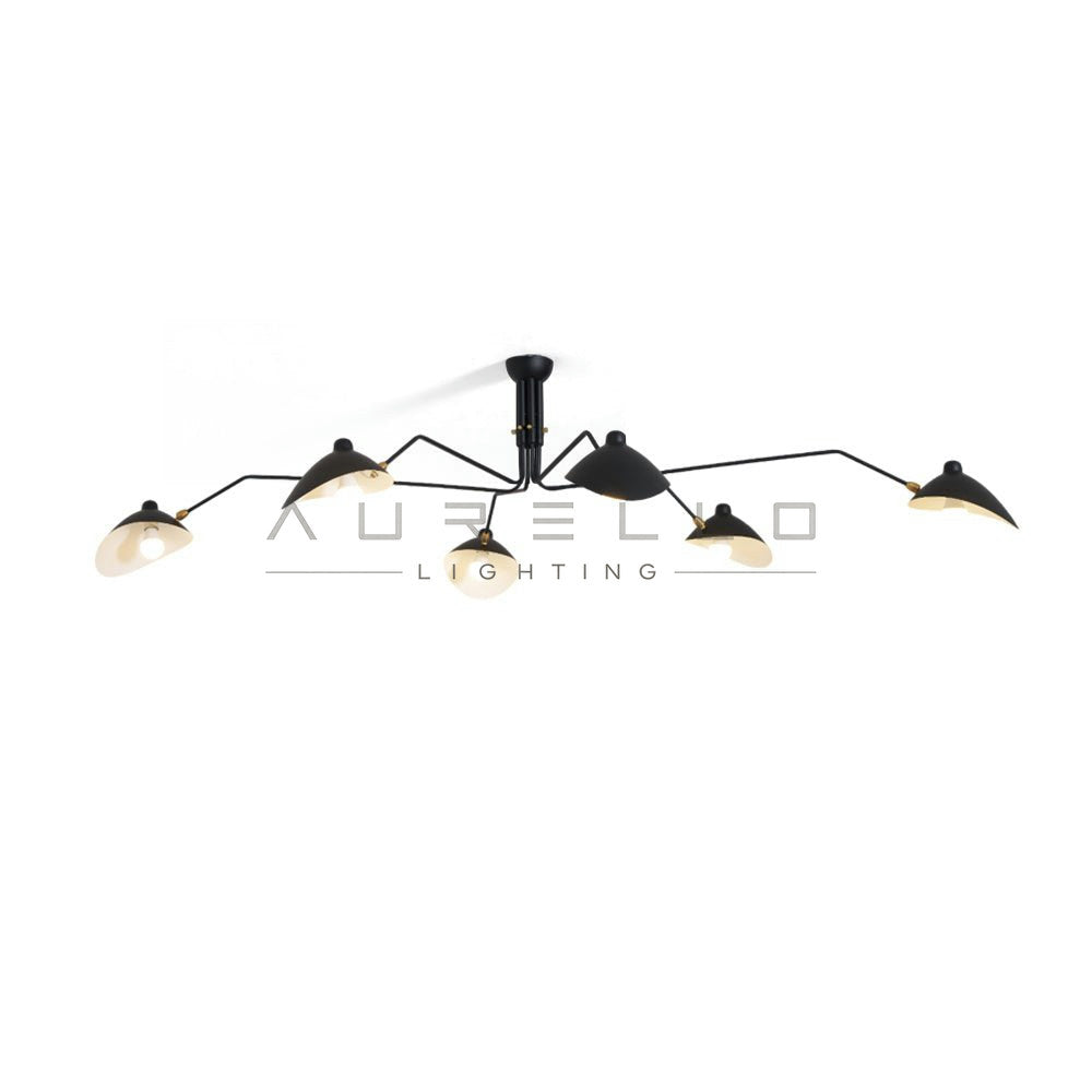 Multi-Arm Spider Ceiling Light A