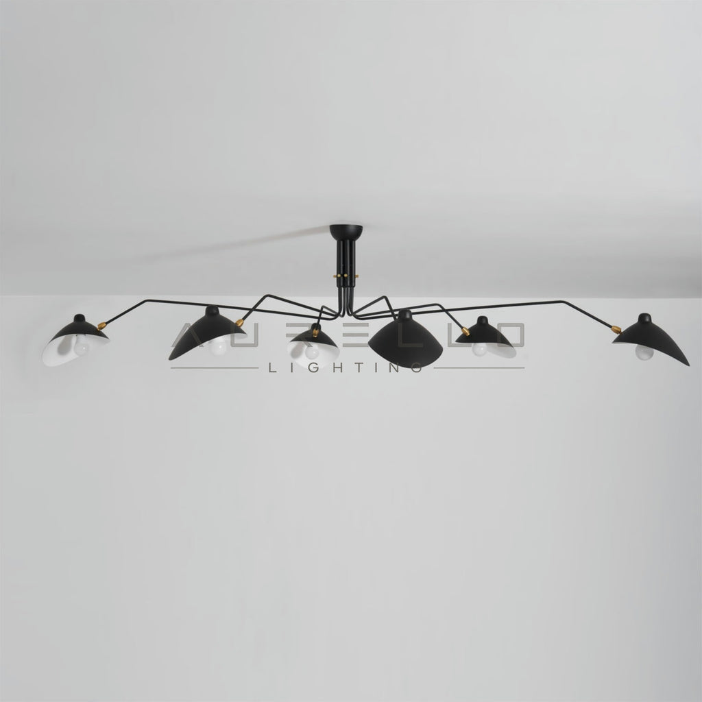Multi-Arm Spider Ceiling Light A