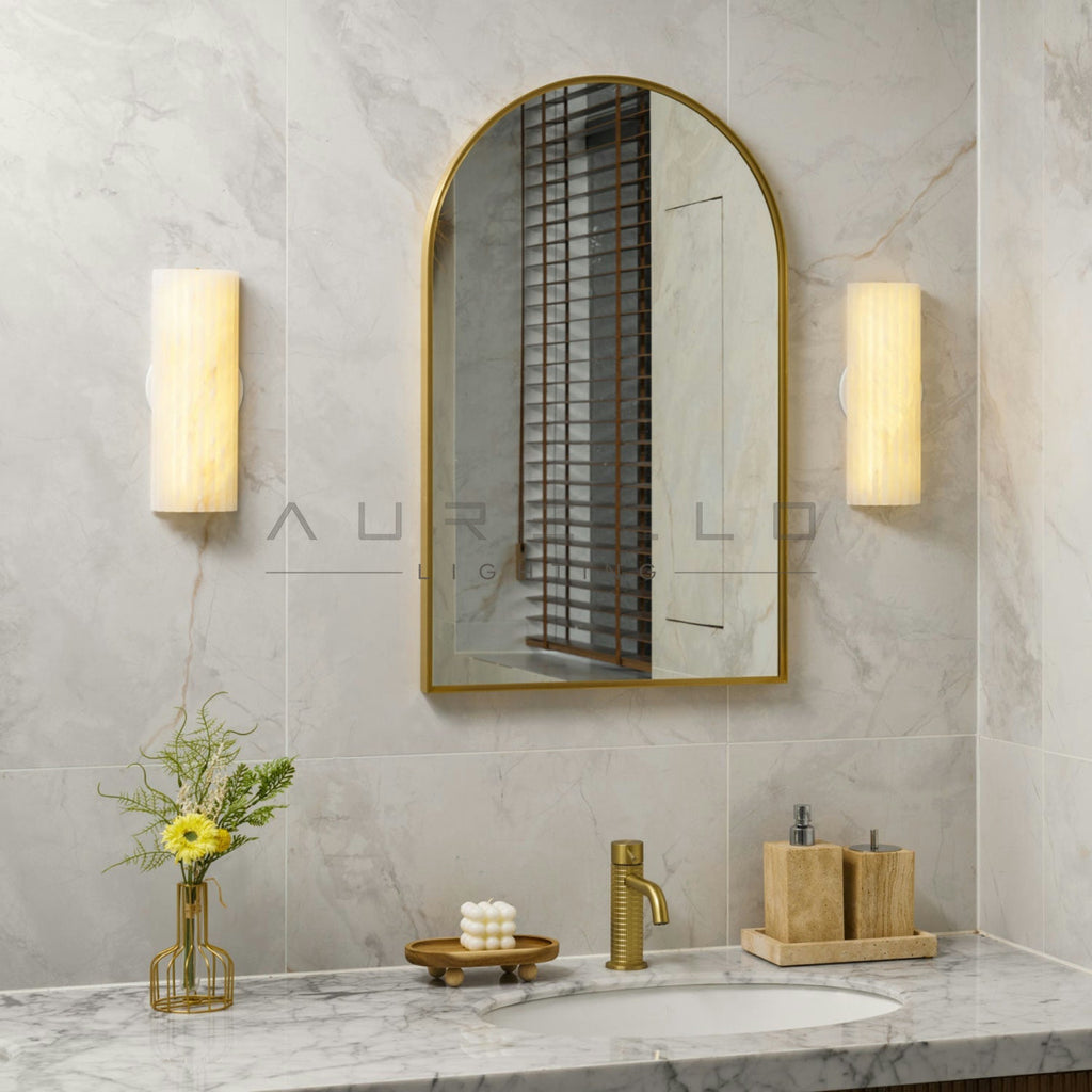Alvia Alabaster Wall Light