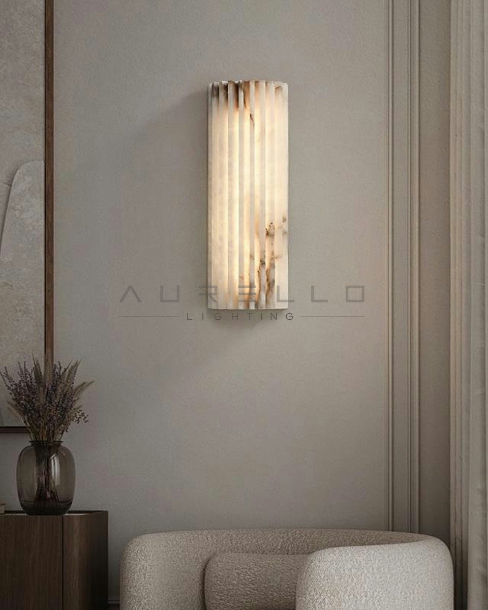 Alvia Alabaster Wall Light