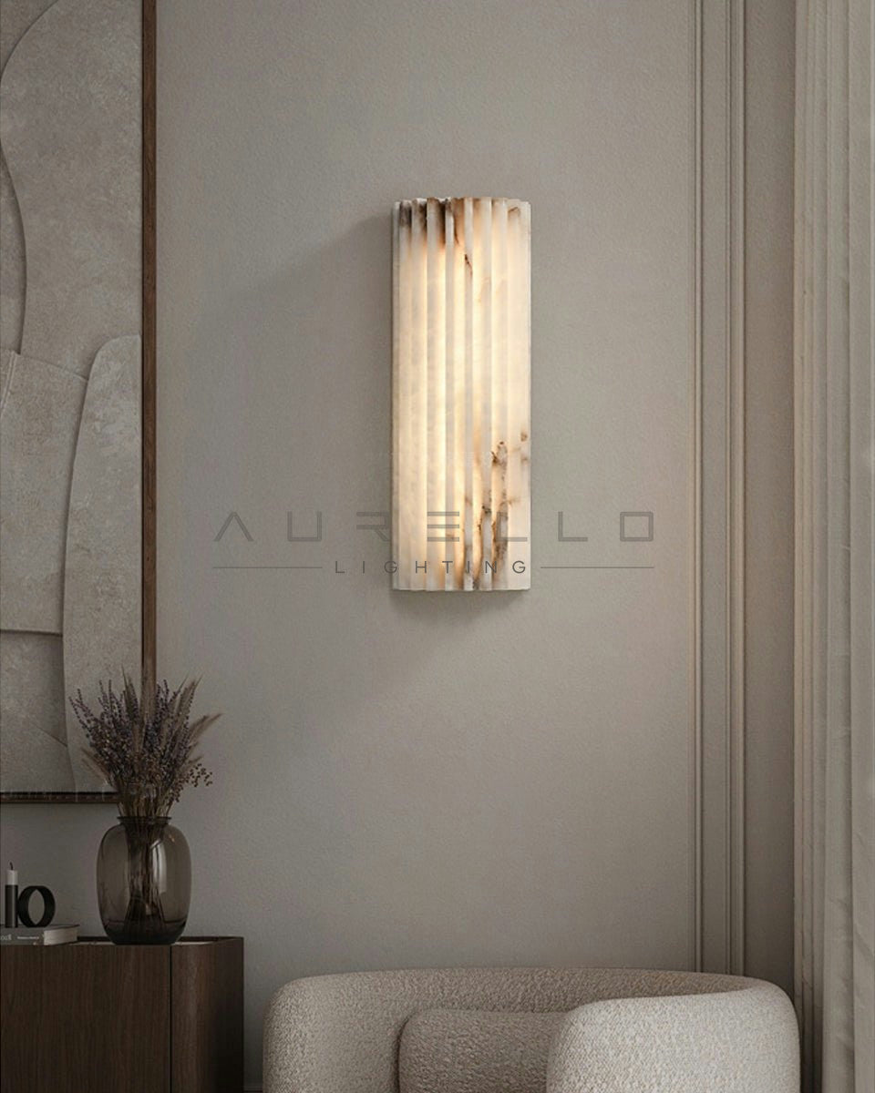 Alvia Alabaster Wall Light