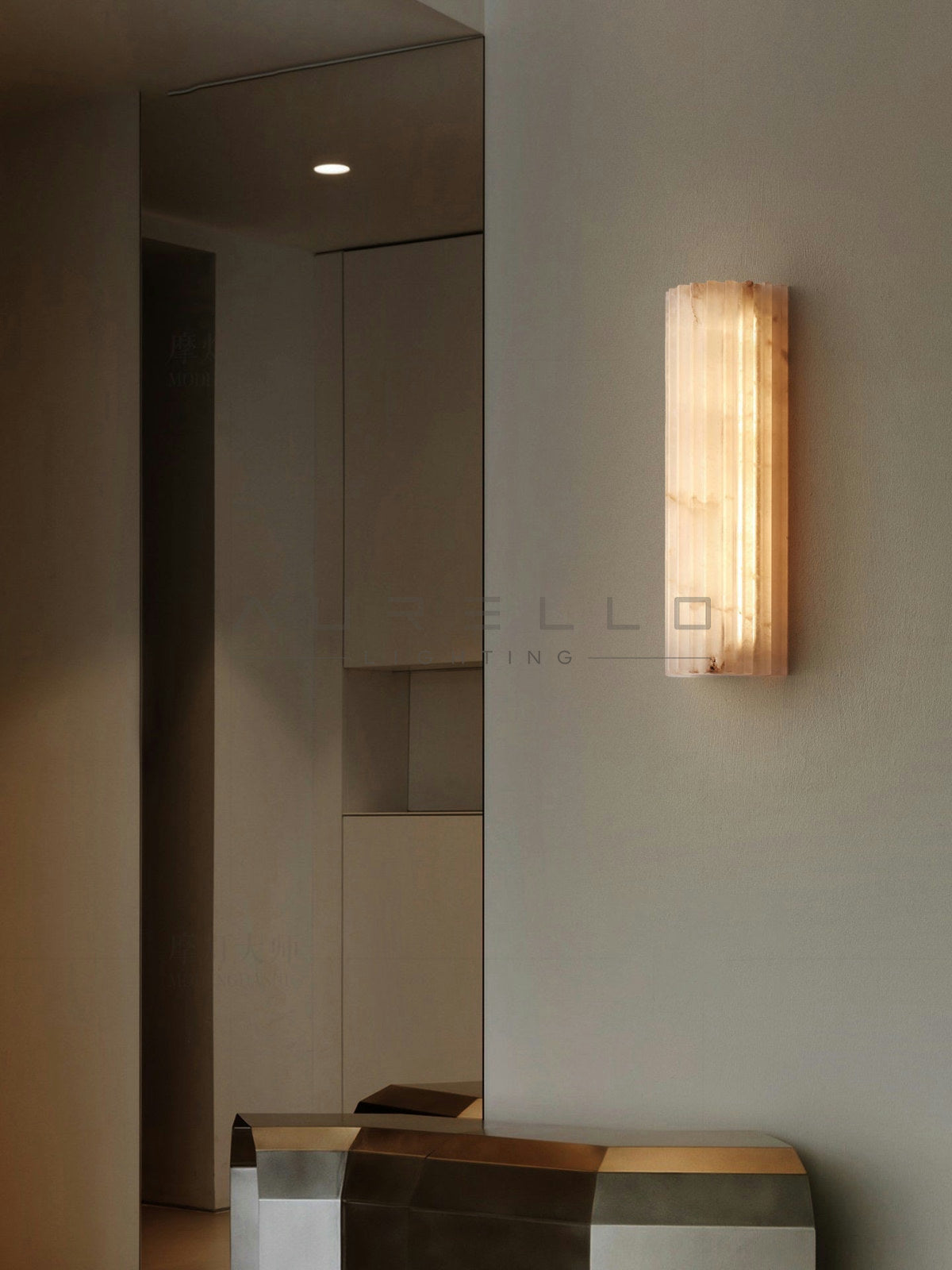 Alvia Alabaster Wall Light
