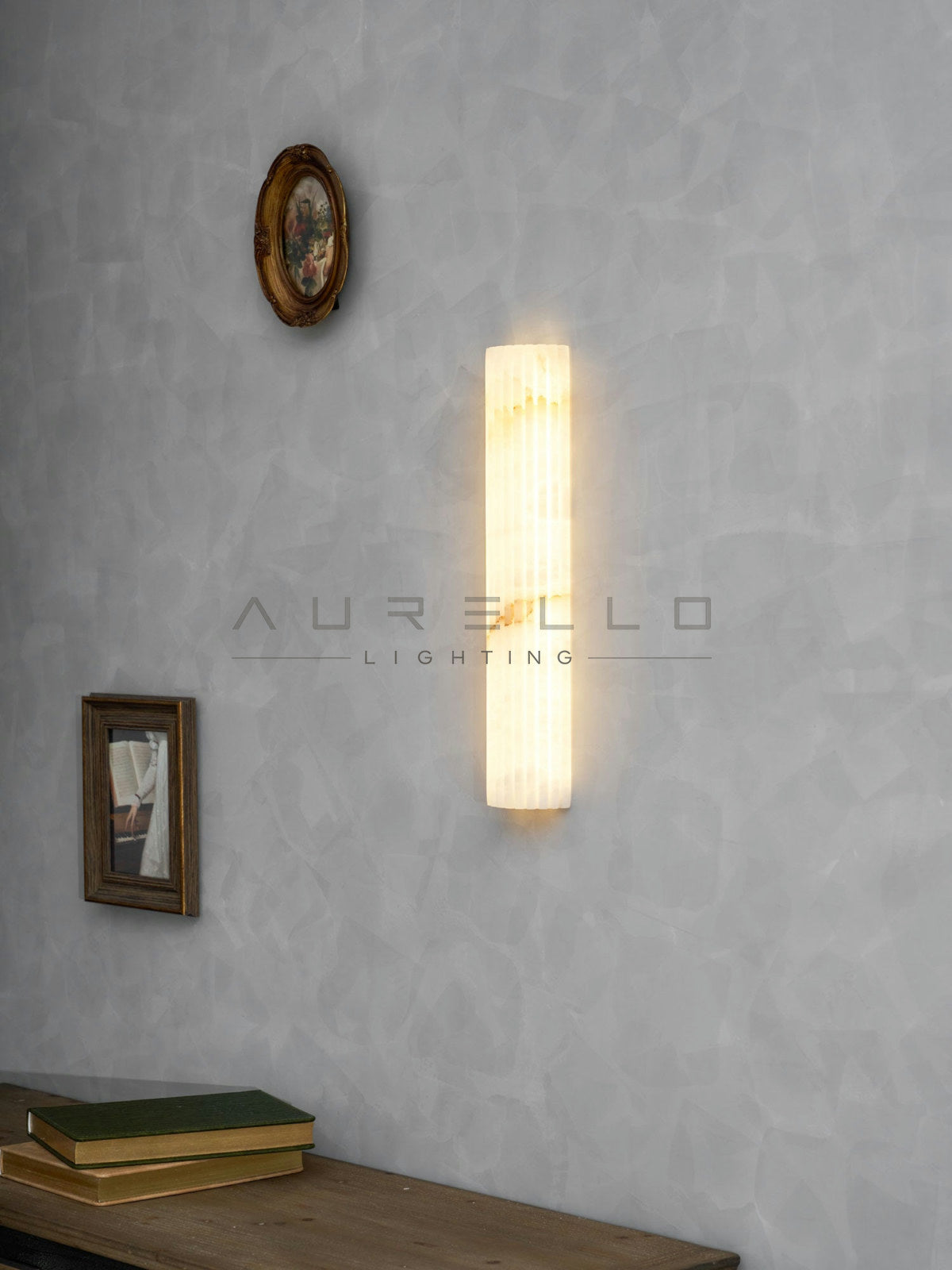 Alvia Alabaster Wall Light