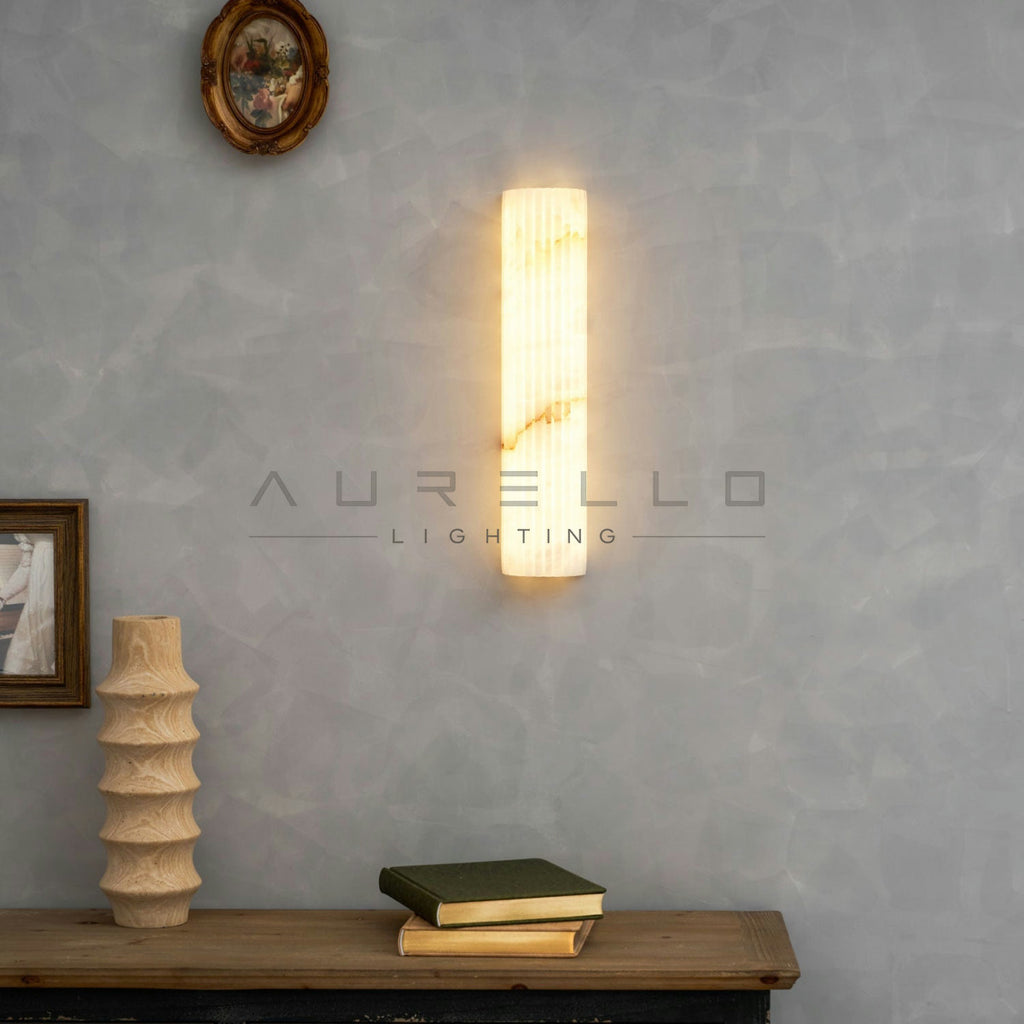 Alvia Alabaster Wall Light