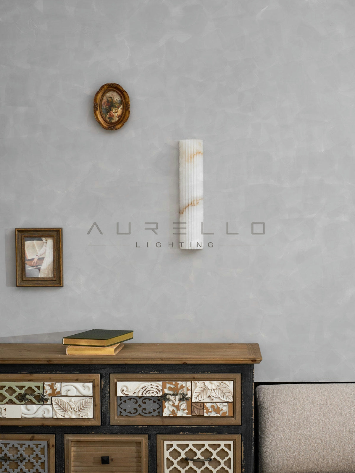 Alvia Alabaster Wall Light