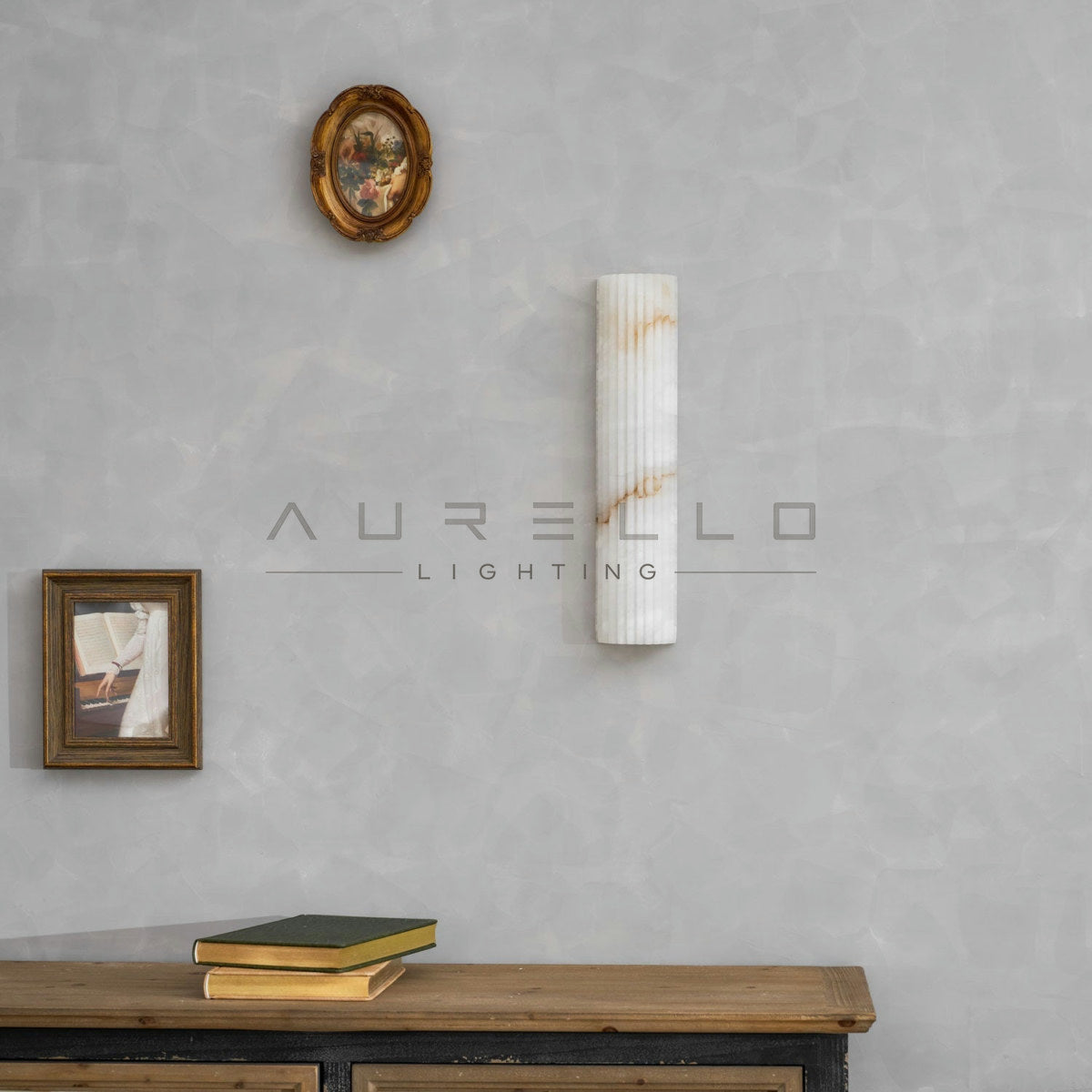 Alvia Alabaster Wall Light