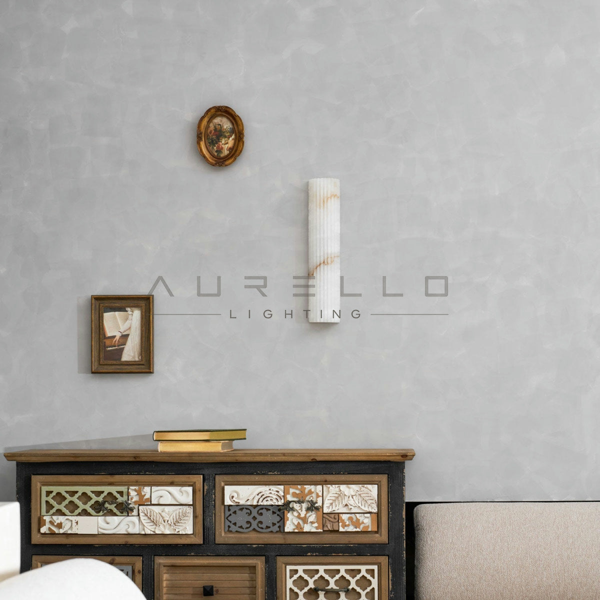 Alvia Alabaster Wall Light