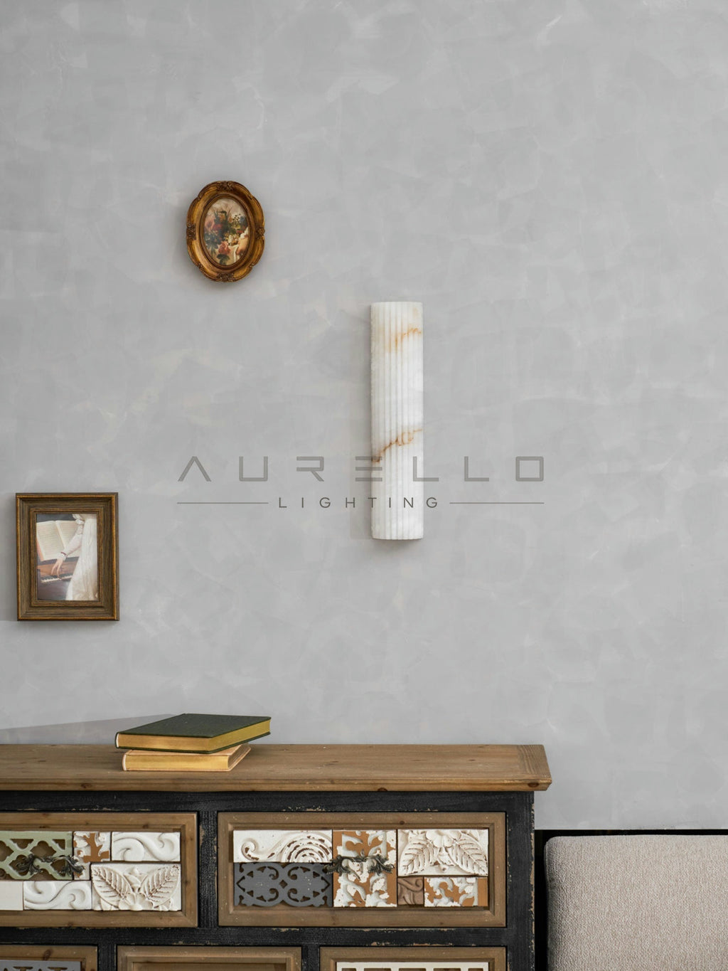 Alvia Alabaster Wall Light
