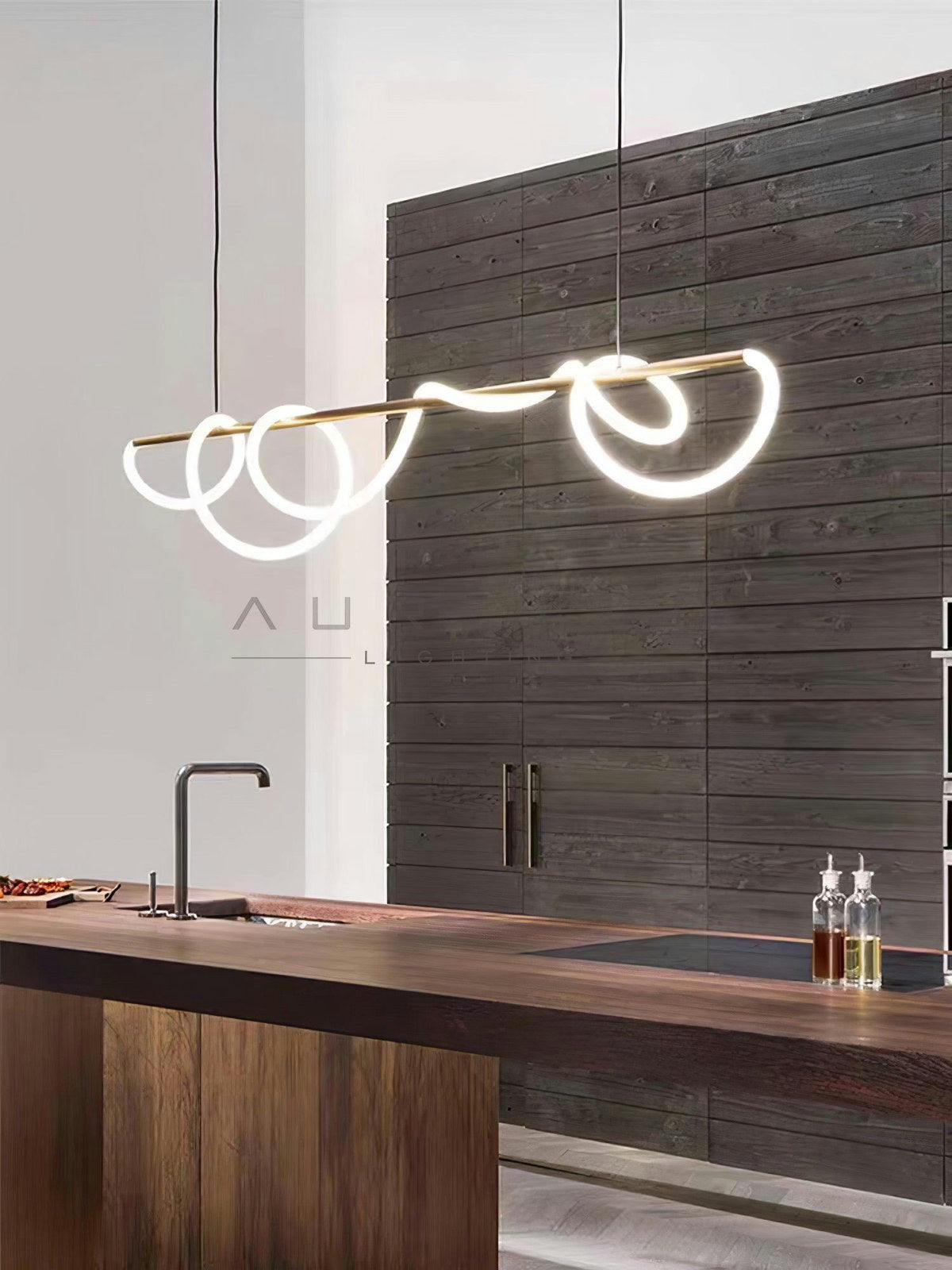 Flexible Linear Curve Chandelier