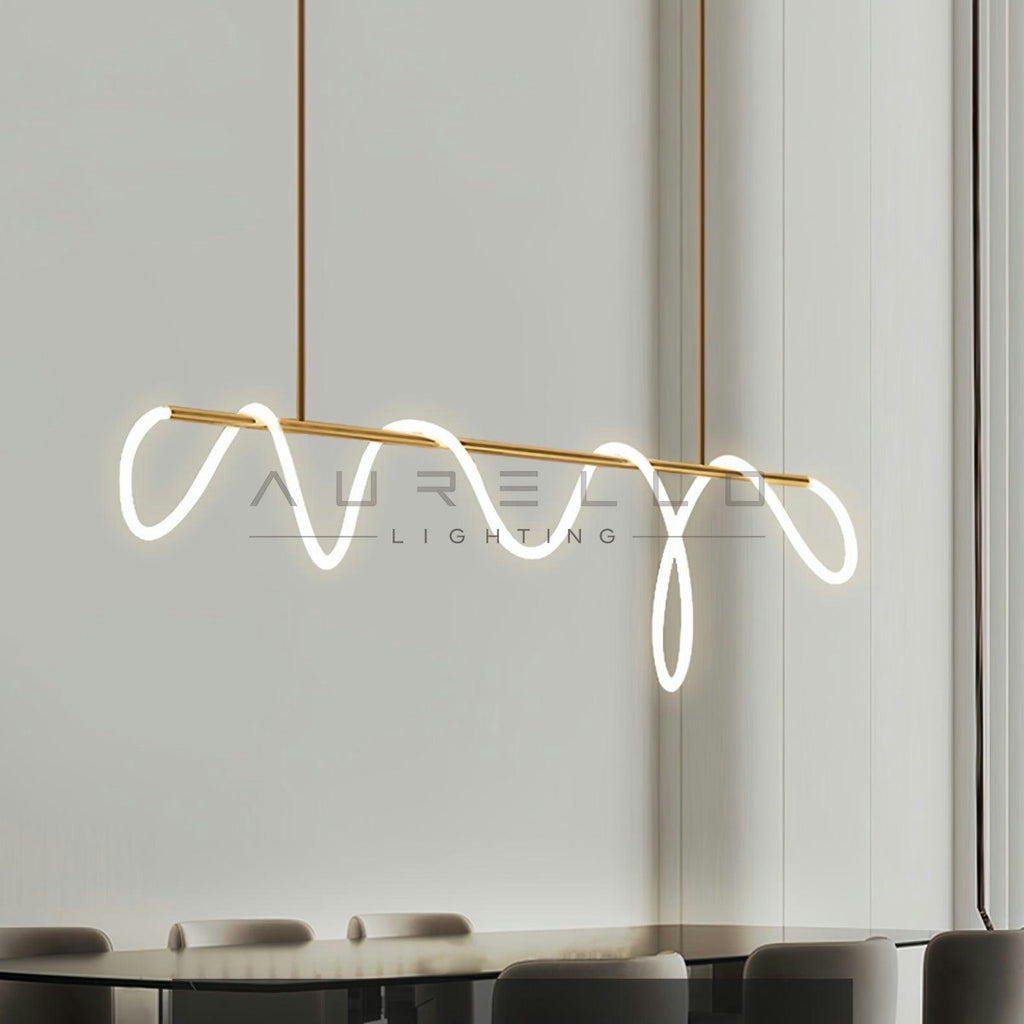 Flexible Linear Curve Chandelier