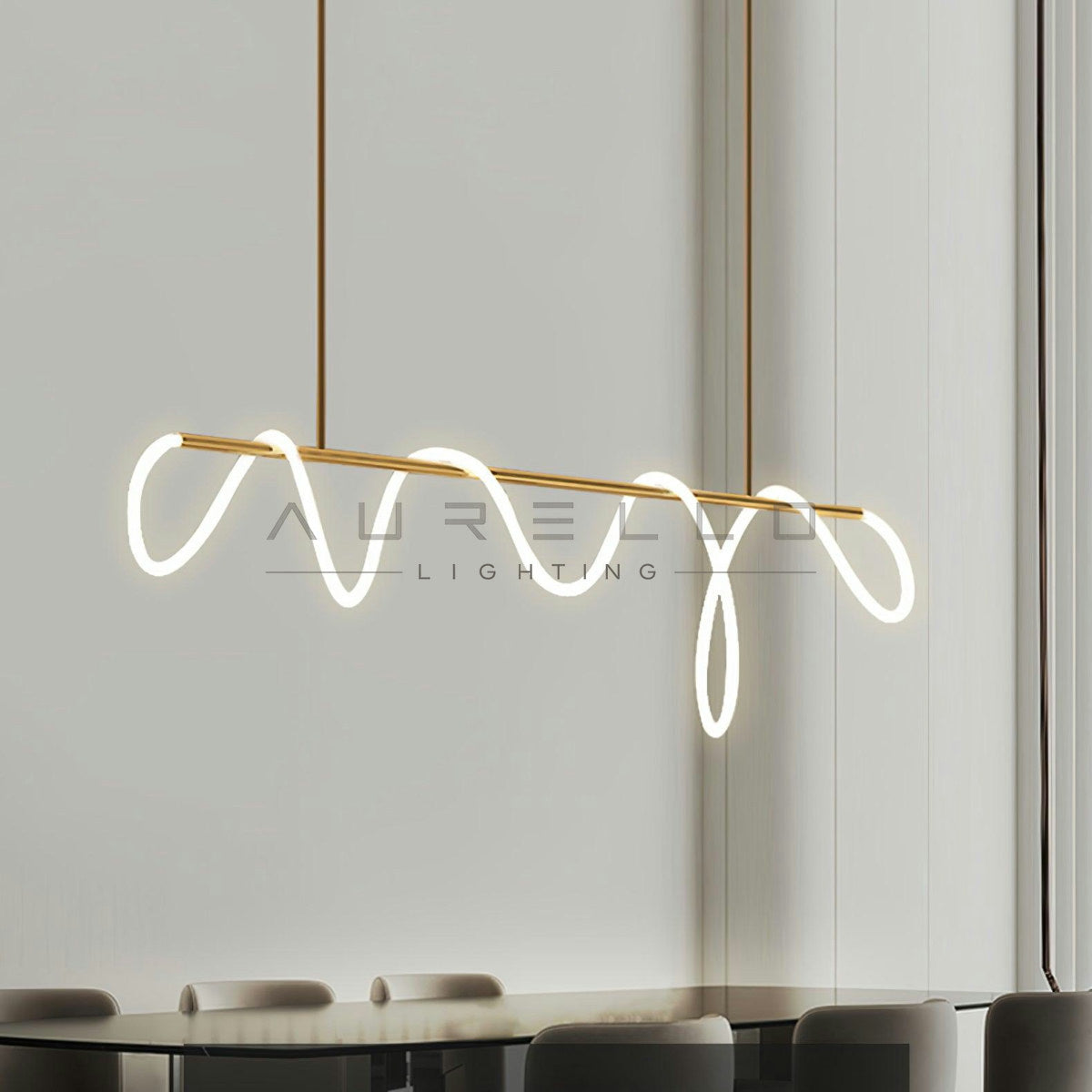 Flexible Linear Curve Chandelier