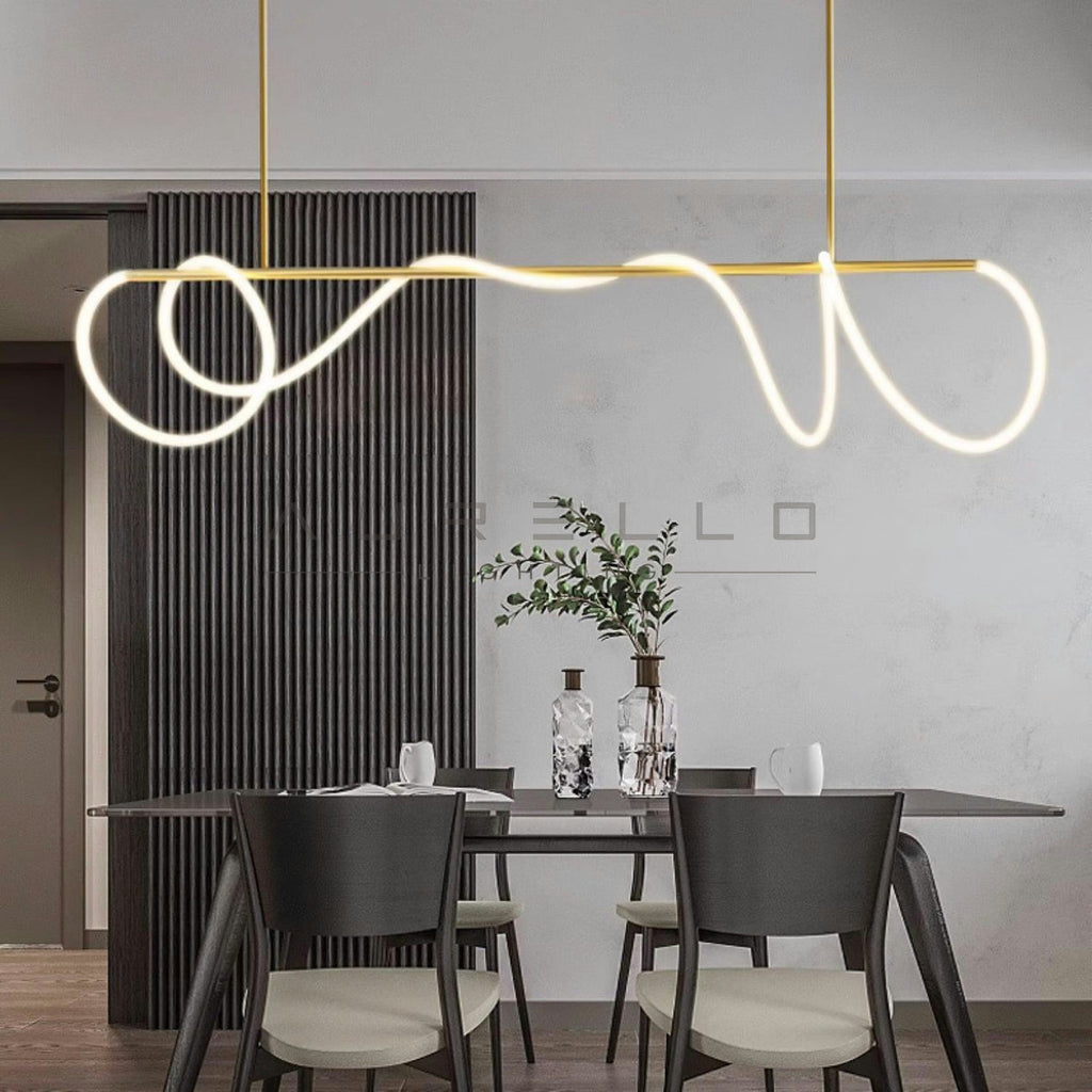 Flexible Linear Curve Chandelier
