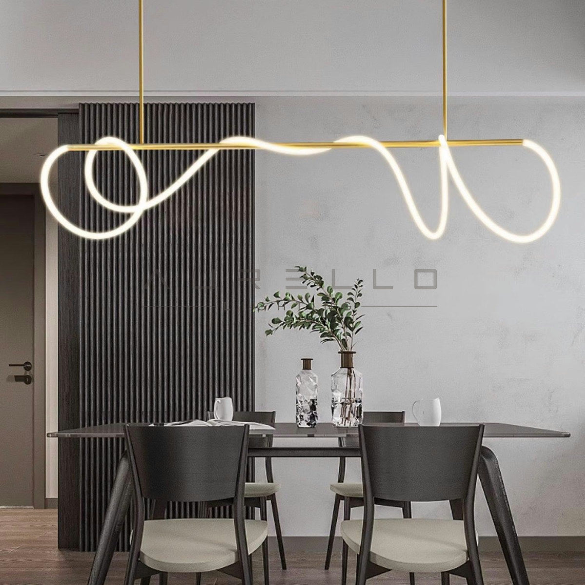 Flexible Linear Curve Chandelier