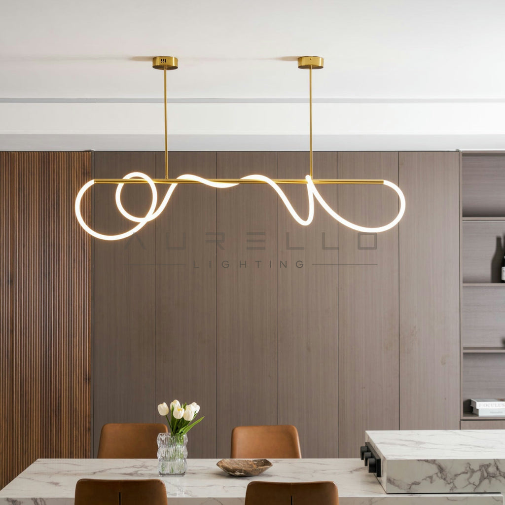 Flexible Linear Curve Chandelier