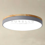 Zara Circular Wood Ceiling Lamp