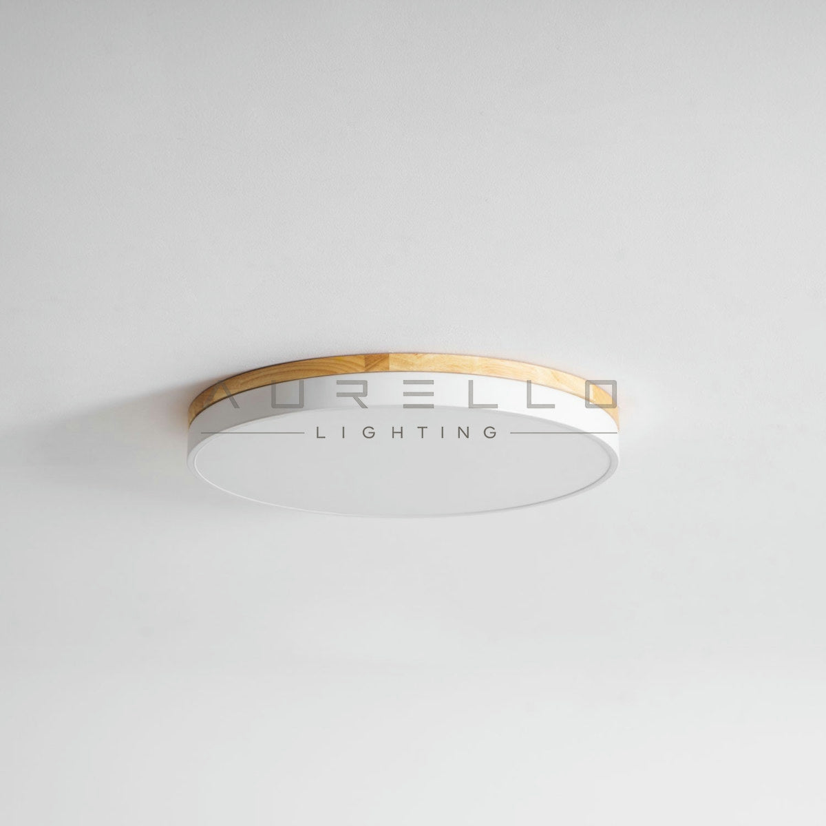 Zara Circular Wood Ceiling Lamp