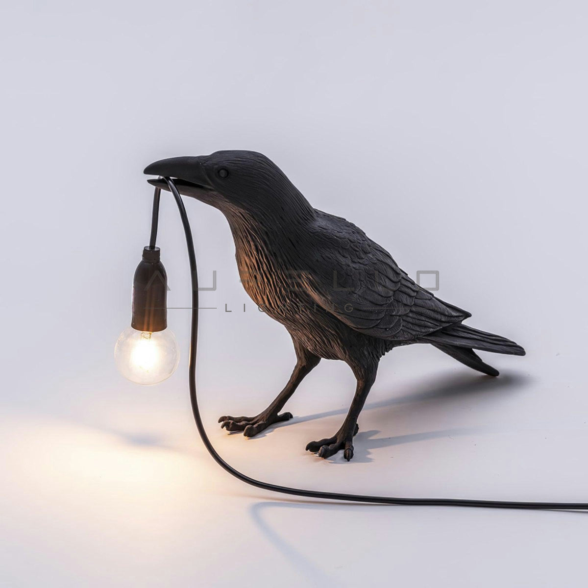 Raven Resin Table Lamp