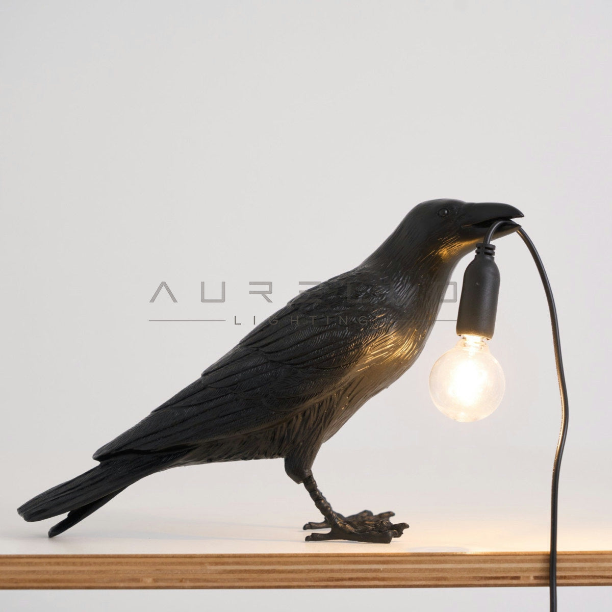 Raven Resin Table Lamp