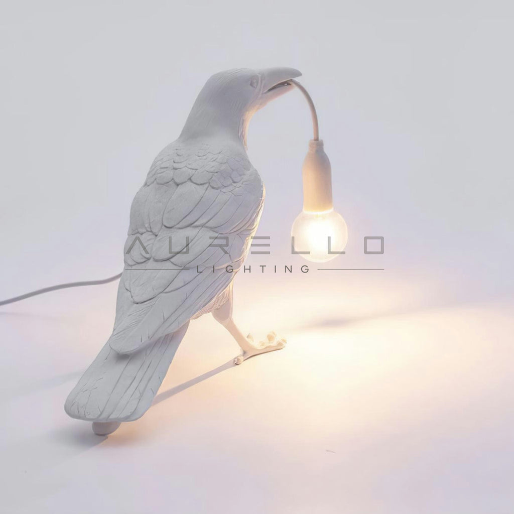 Raven Resin Table Lamp