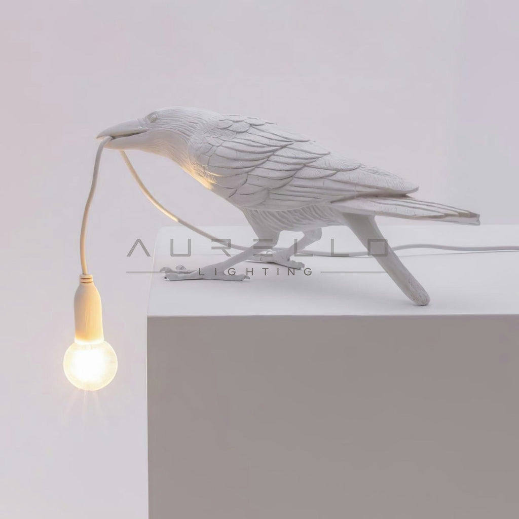 Raven Resin Table Lamp